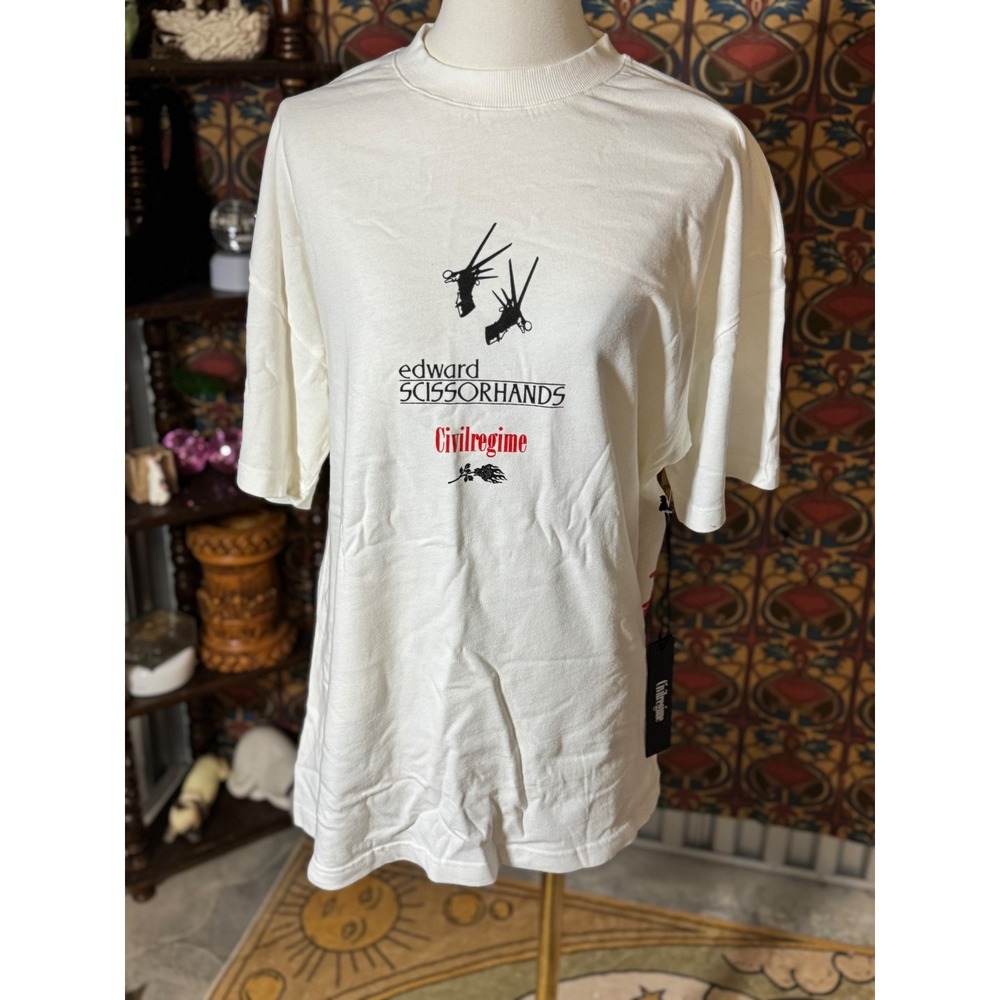 Civil Regime Edward Scissorhands Graphic Print Tee T-Shirt Small